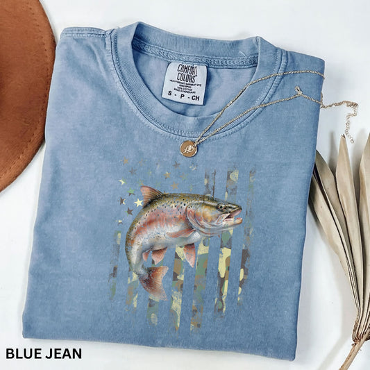 American Flag Fish T-Shirt