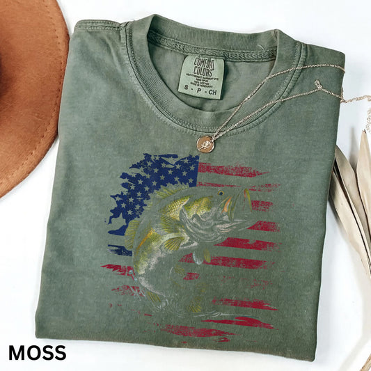 American Flag Fish T-Shirt