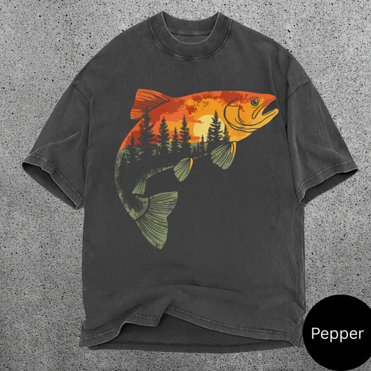 American Flag Fish T-Shirt