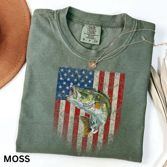 American Flag Fish T-Shirt