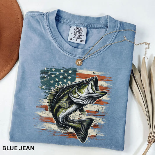 American Flag Fish T-Shirt